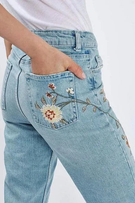 Követjük az új trend 2017 - Jeans hímzéssel (a kezüket) Követjük az új trend 2017 - Jeans hímzéssel