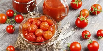 Csemege paradicsom a téli a bankok - a gyors és ízletes recepteket pácolás zöld és piros paradicsom