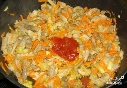 Bag friss káposzta burgonyával - lépésről lépésre recept fotók