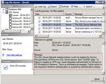 SQL szerver és dinamikus regisztráció SPN (szolgáltatás fő neve) - Blog akkor kb-os