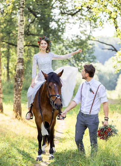 Stílusos Esküvői Cristina és Igor tartottak augusztus egy kis kört a közeli barátok és rokonok,