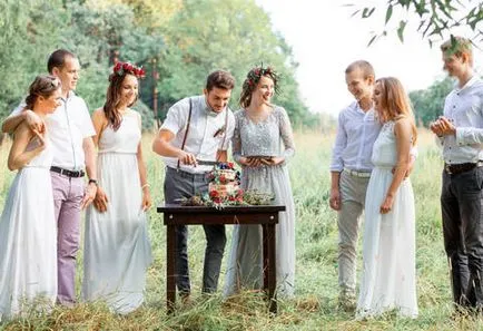 Stílusos Esküvői Cristina és Igor tartottak augusztus egy kis kört a közeli barátok és rokonok,