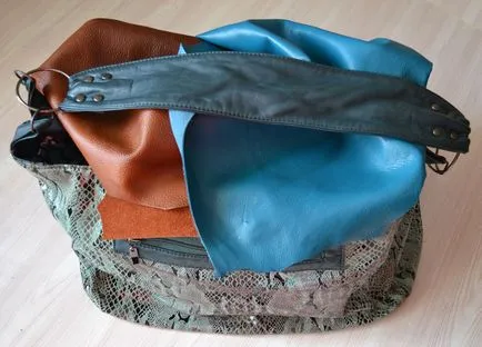 Bag saját kezűleg, mintázata és varrás bőr kézitáskák