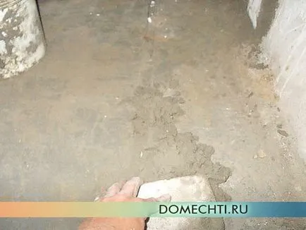 Esztrich padló kezük lépésről lépésre fotók, álom ház