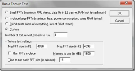 Tesztelés ram és cpu