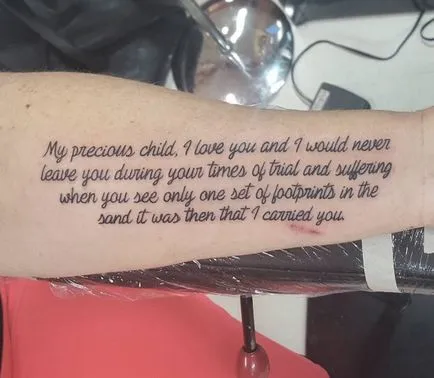 Tetoválás tattoo ima értékét, 34 fényképek, vázlatok