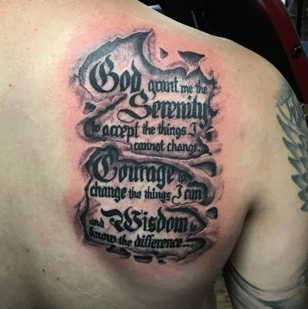 Tetoválás tattoo ima értékét, 34 fényképek, vázlatok