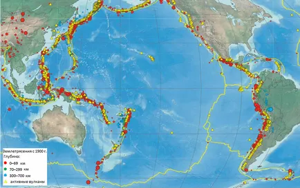 Pacific Ring of Fire, vulkanikus