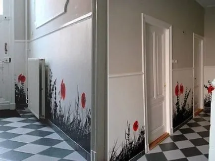 Stencil fali dekoráció dísz minta, útmutatást, hogy a saját kezét, videók és fotók