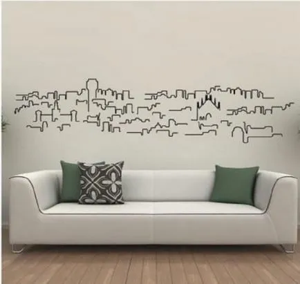 Stencil fali dekoráció dísz minta, útmutatást, hogy a saját kezét, videók és fotók