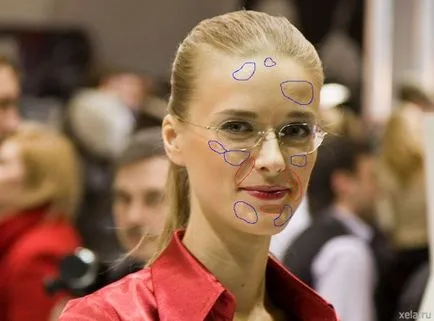 Vegye ki a foltok és ráncok Photoshop (ráncok) Távolítsuk el a bőrt a foltok és ráncok a Photoshop