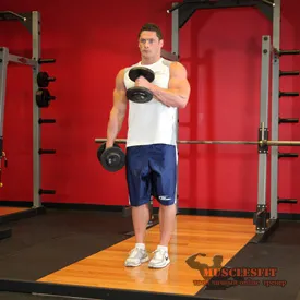 Gyakorlat bicepsz kalapács, musclesfit