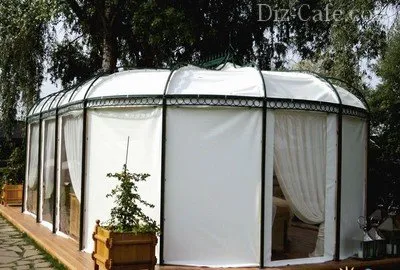 Kültéri függönyök pavilonba, és veranda típusú függönyök tervezési lehetőségek (utca) Kültéri függönyök pavilonba, és veranda típusú függönyök tervezési lehetőségek