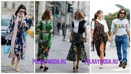 Street Fashion 2017-ben, amelyek Európában a tavasz 2017 - teljes divat