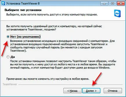 Telepítőprogram TeamViewer