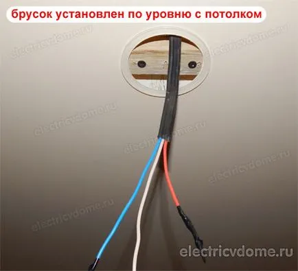 Telepítése csillárok kezüket