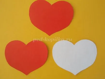 Valentine a saját kezével a gyerekek óvodai