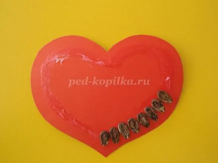 Valentine a saját kezével a gyerekek óvodai