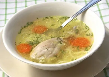 Finom házi tyúkhúsleves recept lépésről lépésre fotók