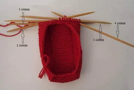 Kötés tűk leírás papucs (kezdő) (papucs) Kötőtű papucs a leírás (kezdőknek)
