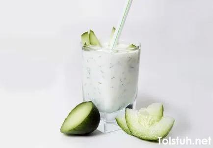 Fogyás a kefir és uborka (összeadás uborka) Fogyni segítségével joghurtot és uborka