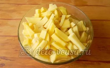 Sült burgonya gombával recept lépésről lépésre