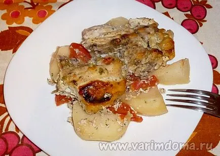 Sült csirke pácolt joghurt, főzni otthon! Főzés otthon!