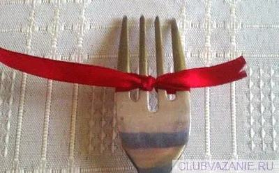 3 módon kapcsolatba íj a dugót (tie) 3 Ways kötni egy íj a villára
