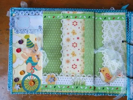 Album az újszülött a technika scrapbooking, egy doboz ötletek és műhelyek