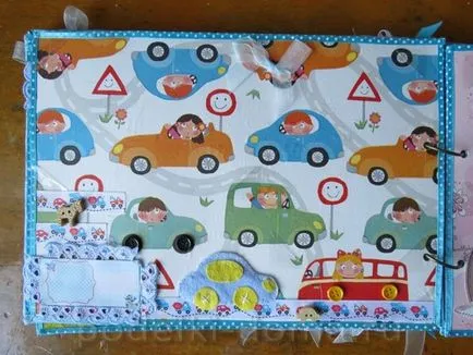 Album az újszülött a technika scrapbooking, egy doboz ötletek és műhelyek