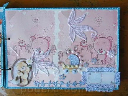 Album az újszülött a technika scrapbooking, egy doboz ötletek és műhelyek