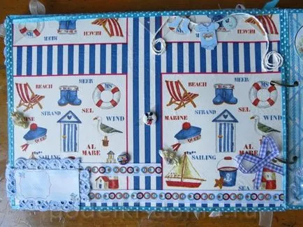 Album az újszülött a technika scrapbooking, egy doboz ötletek és műhelyek