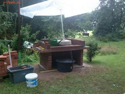 Barbecue téglából kezét videó használati és poryadovkoy (saját) Barbecue téglából kezét videó használati és poryadovkoy