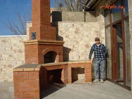 Barbecue téglából kezét videó használati és poryadovkoy (tégla) Barbecue téglából kezét videó használati és poryadovkoy