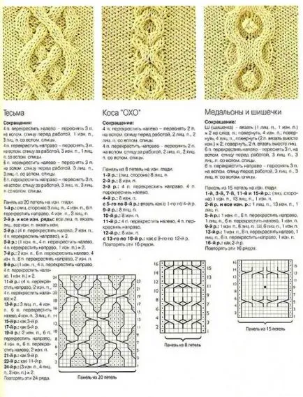 Arana tű, kötés diagramok és a leírást, mintát kötés (tűk) Arana tű, kötés diagramok és a leírást, mintát kötés