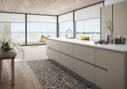 Beige konyha - új design ötletek 44 fénykép
