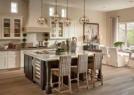 Beige konyha - új design ötletek 44 fénykép
