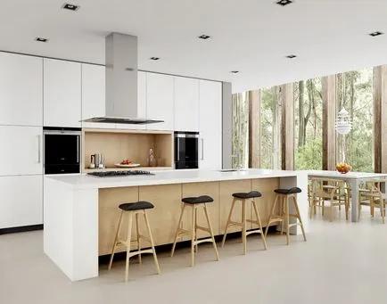 Beige konyha - új design ötletek 44 fénykép