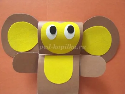 Cheburashka papír saját kezével gyerekeknek