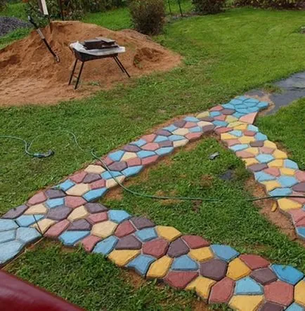 A festék a beton út video utasítást festmény a kezüket, hogyan kell festeni a színek, képek (saját) A festék a beton út video utasítást festmény a kezüket, hogyan kell festeni a színek, fotók