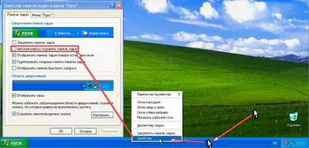 Mi a tálcán a Windows 7 és a Windows XP, hogyan kell eltávolítani, áthelyezni, megszilárdítása, fedjük le, és vissza