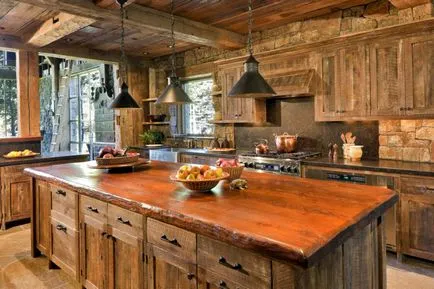 Cottage belső, gazdaság dekoráció rusztikus