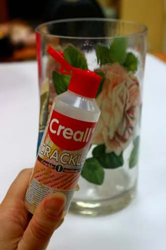 decoupage váza
