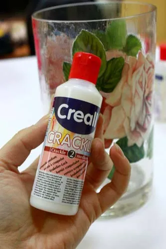 decoupage váza