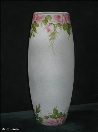 Decoupage váza Master Class képek és videó (kezdők és tapasztaltabb) (Master) Decoupage váza Master Class képek és videó (kezdők és tapasztaltabb)