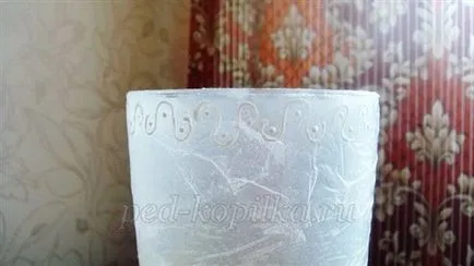Decoupage üveg vázák