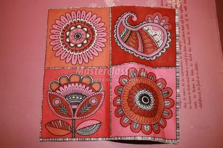 Decoupage szalvéták kezdők dekoratív váza