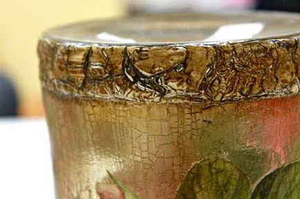 decoupage váza