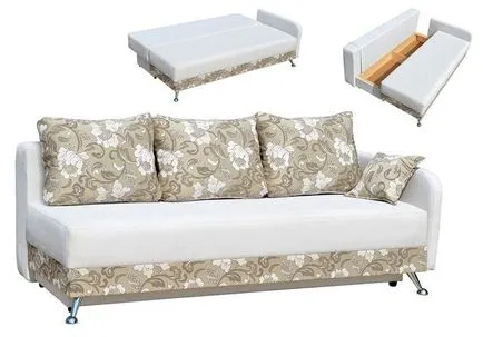 Sofa evroknizhka mechanizmusa átalakulás típusú kanapék, fotó (heverő) Sofa evroknizhka mechanizmusa átalakulás típusú kanapék, fotók