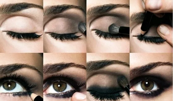 Saucy makeup- legjobb variáció lépésről lépésre (kezdve a belső sarok) Saucy makeup- legjobb variáció lépésről lépésre